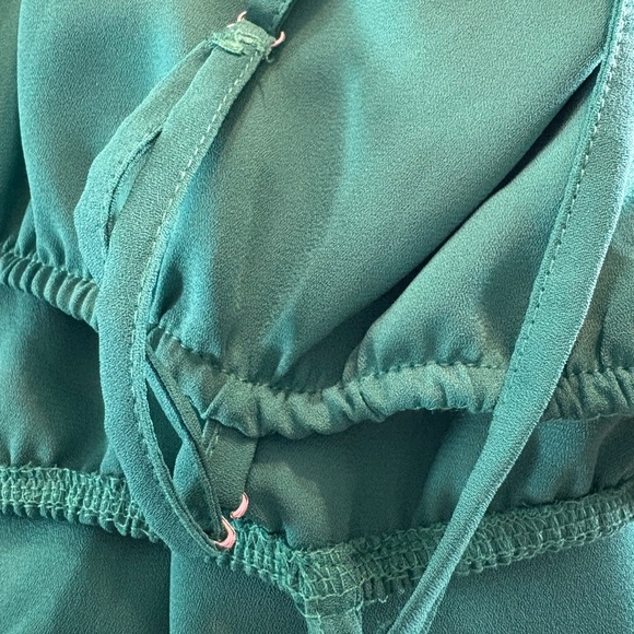 Fashion Vogue spaghetti strap Jumpsuit NWT Size 4 emerald green - Picture 4 of 8